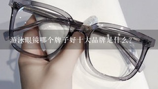 游泳眼镜哪个牌子好十大品牌是什么？