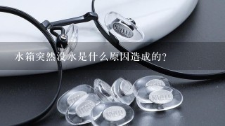 水箱突然没水是什么原因造成的？