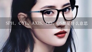 SPH，CYL，AXIS，OD，OS都是什么意思