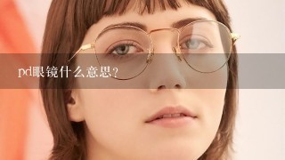 pd眼镜什么意思？