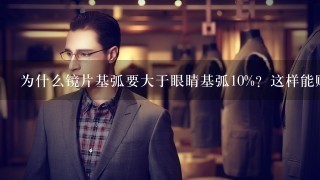 为什么镜片基弧要大于眼睛基弧10%？这样能贴牢吗？